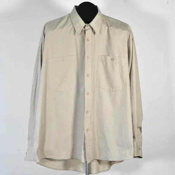 Dior | Shirts | Christian Dior Beige Button Down Shirt Size Xl 
